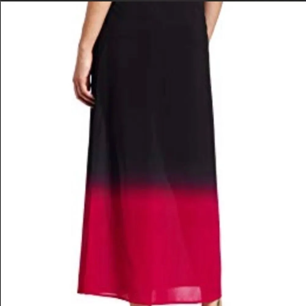 VINCE CAMUTO | Black to Pink Ombré Maxi Skirt Sz 2